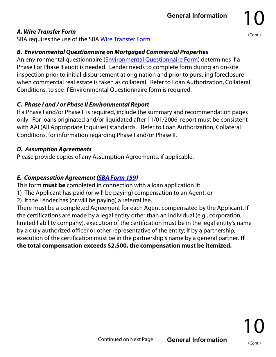 Regular 7(A) Guaranty Purchase Package Tabs, Page 15