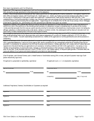 SBA Form 1244 Application for Section 504 Loans, Page 11