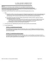SBA Form 1244 Application for Section 504 Loans, Page 13