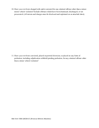 SBA Form 3300 Award Nominee Background Form, Page 3