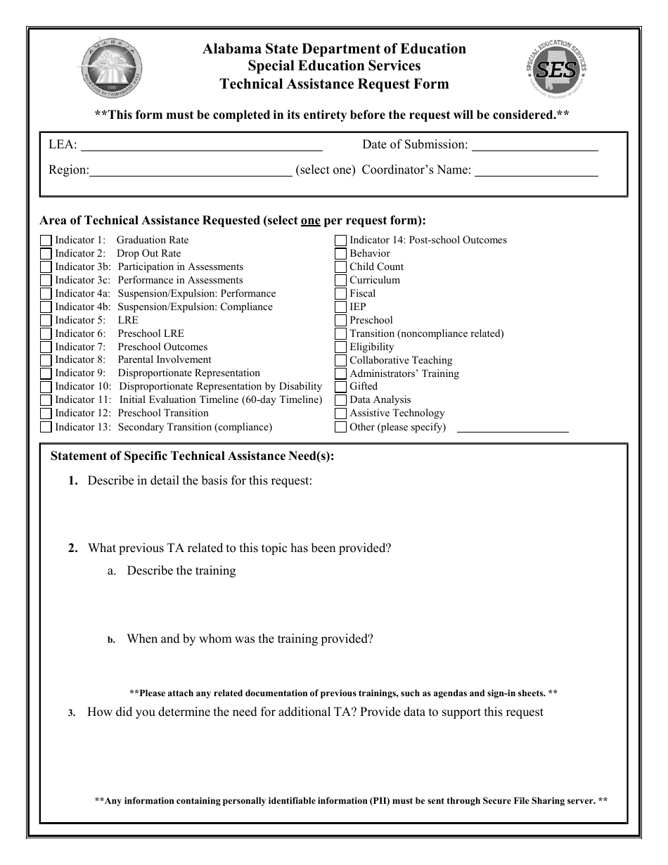 alabama-technical-assistance-request-form-download-printable-pdf