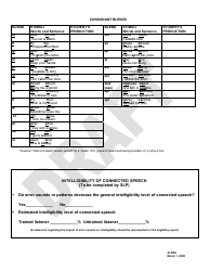 Sli - Articulation Stimulability and Intelligibility Documentation - Draft - Alabama, Page 2