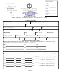 Document preview: Form 8301-BE Naic Business Entity Insurance License Application - Kentucky