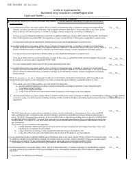 Form 8301-BE Naic Business Entity Insurance License Application - Kentucky, Page 2