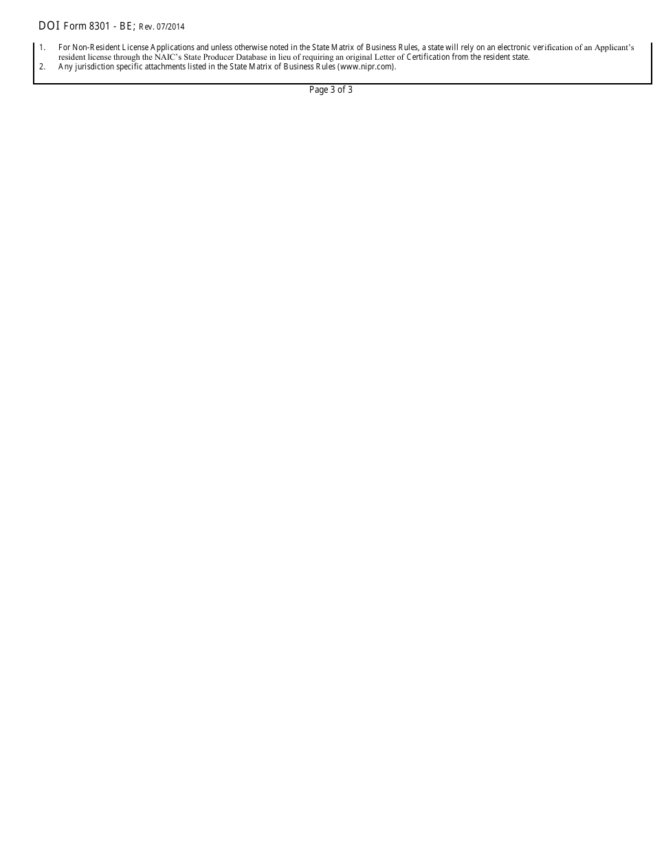 Form 8301-BE Naic Business Entity Insurance License Application - Kentucky, Page 5