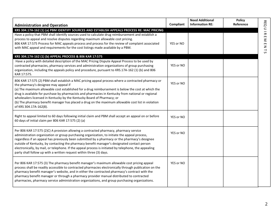 Pharmacy Benefit Manager Guide - Full Review - Kentucky, Page 2