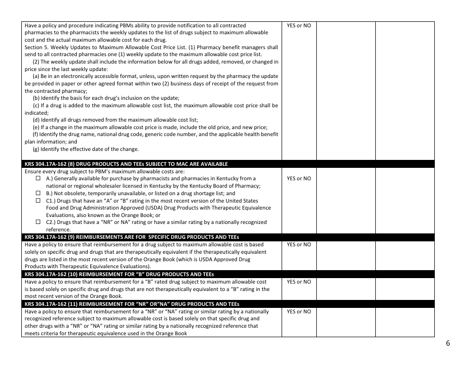Pharmacy Benefit Manager Guide - Full Review - Kentucky, Page 6