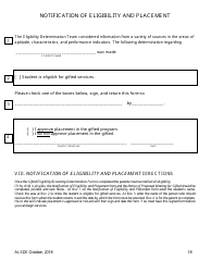 Gifted Referral &amp; Eligiblity Process Packet - Alabama, Page 20