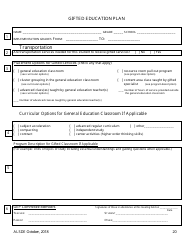 Gifted Referral &amp; Eligiblity Process Packet - Alabama, Page 22