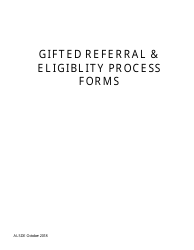 Gifted Referral &amp; Eligiblity Process Packet - Alabama, Page 27