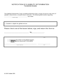 Gifted Referral &amp; Eligiblity Process Packet - Alabama, Page 33