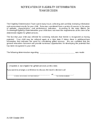 Gifted Referral &amp; Eligiblity Process Packet - Alabama, Page 34