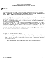 Gifted Referral &amp; Eligiblity Process Packet - Alabama, Page 9