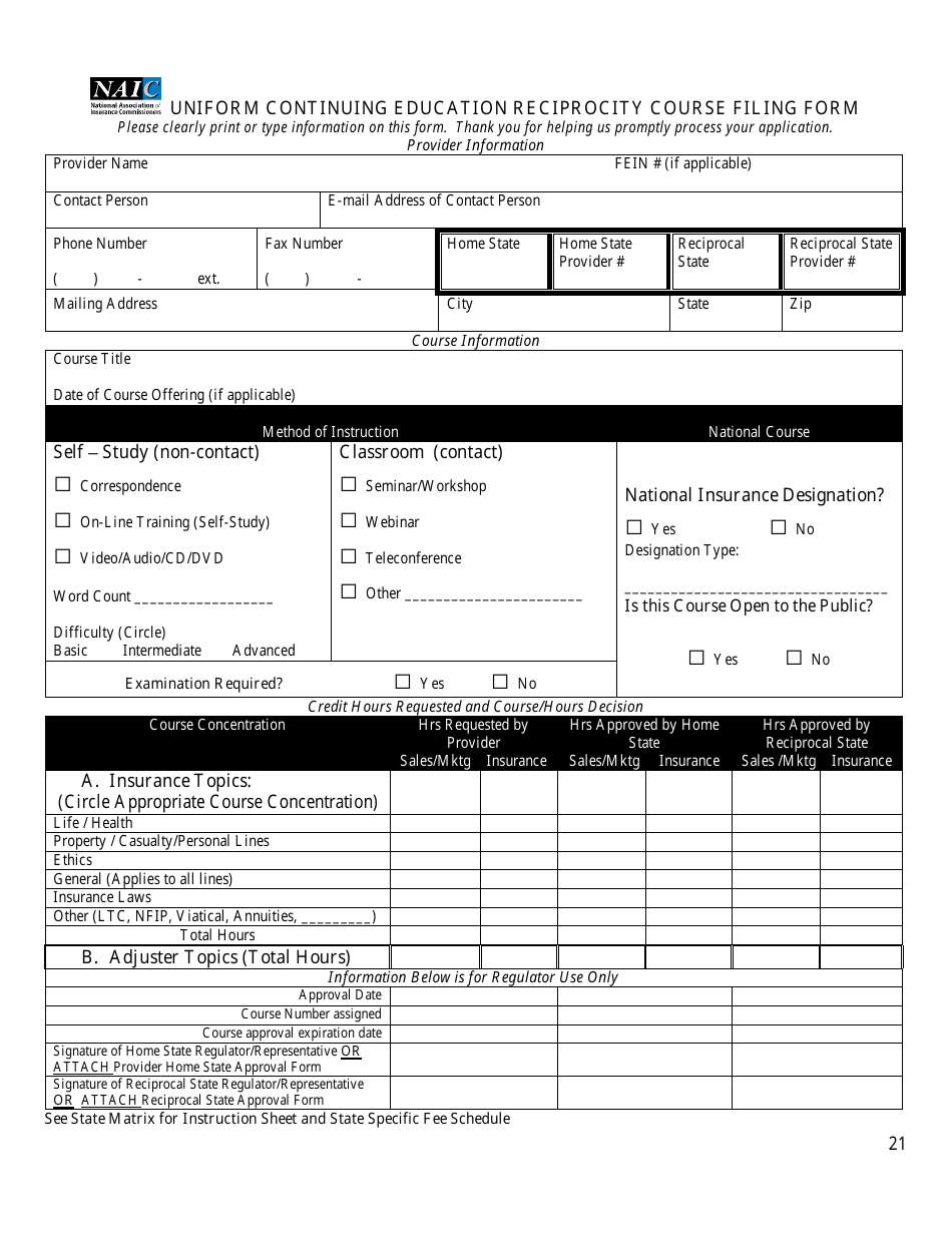 Provider Information Packet for Continuing Education and Pre-licensing Education - Kentucky, Page 23