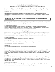 Provider Information Packet for Continuing Education and Pre-licensing Education - Kentucky, Page 26