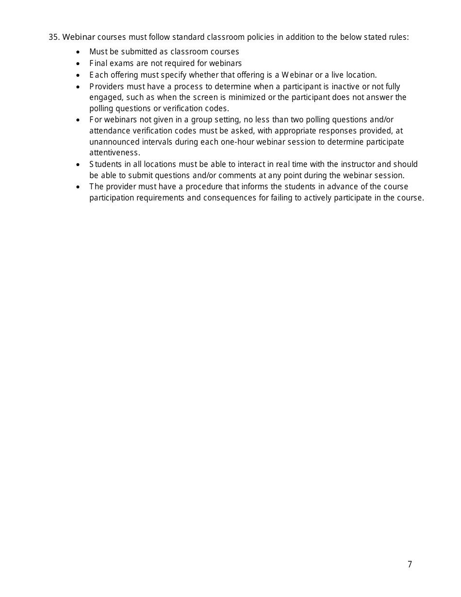 Provider Information Packet for Continuing Education and Pre-licensing Education - Kentucky, Page 9