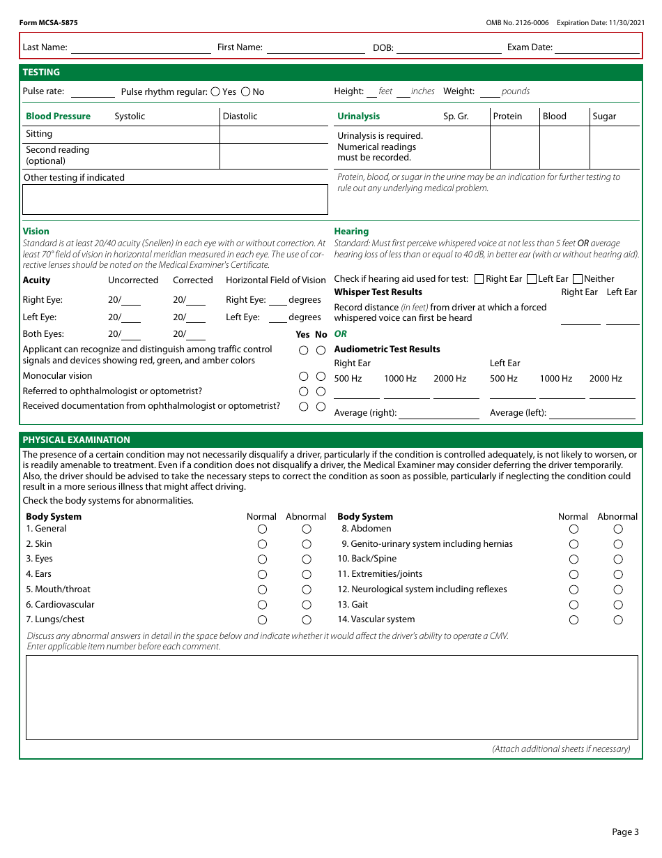 Form MCSA5875 Fill Out, Sign Online and Download Fillable PDF