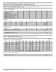 PS Form 3602-N1 Postage Statement - Nonprofit USPS Marketing Mail, Page 11