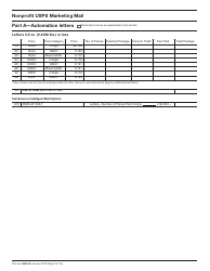 PS Form 3602-N1 Postage Statement - Nonprofit USPS Marketing Mail, Page 2