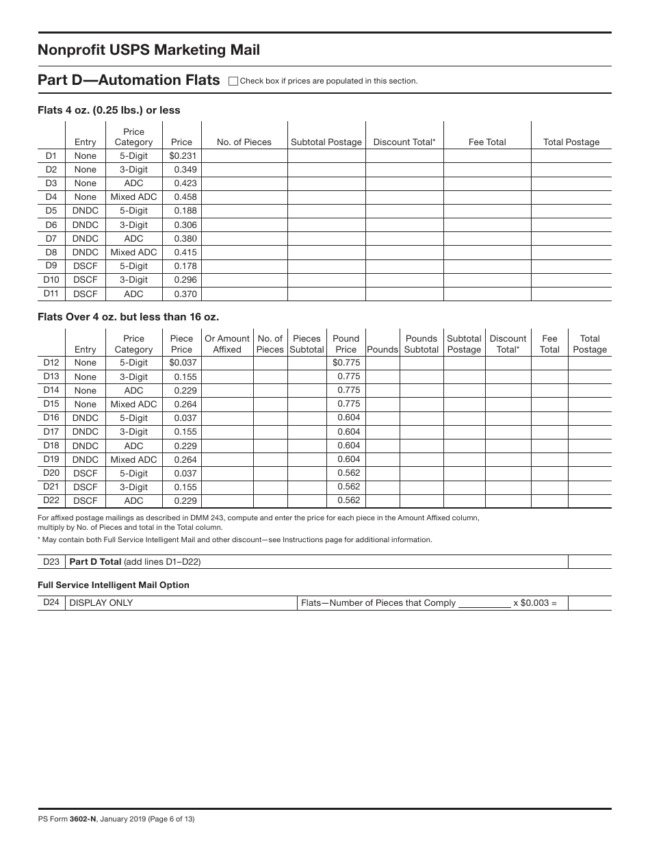 PS Form 3602-N1 - Fill Out, Sign Online and Download Printable PDF ...