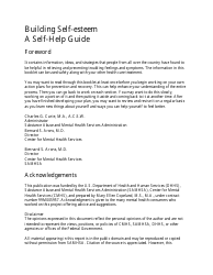 Building Self-esteem - a Self-help Guide (Sma-3715)