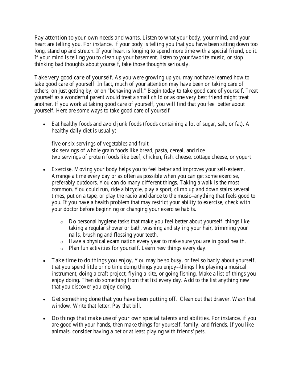 Building Self-esteem - a Self-help Guide (Sma-3715), Page 4