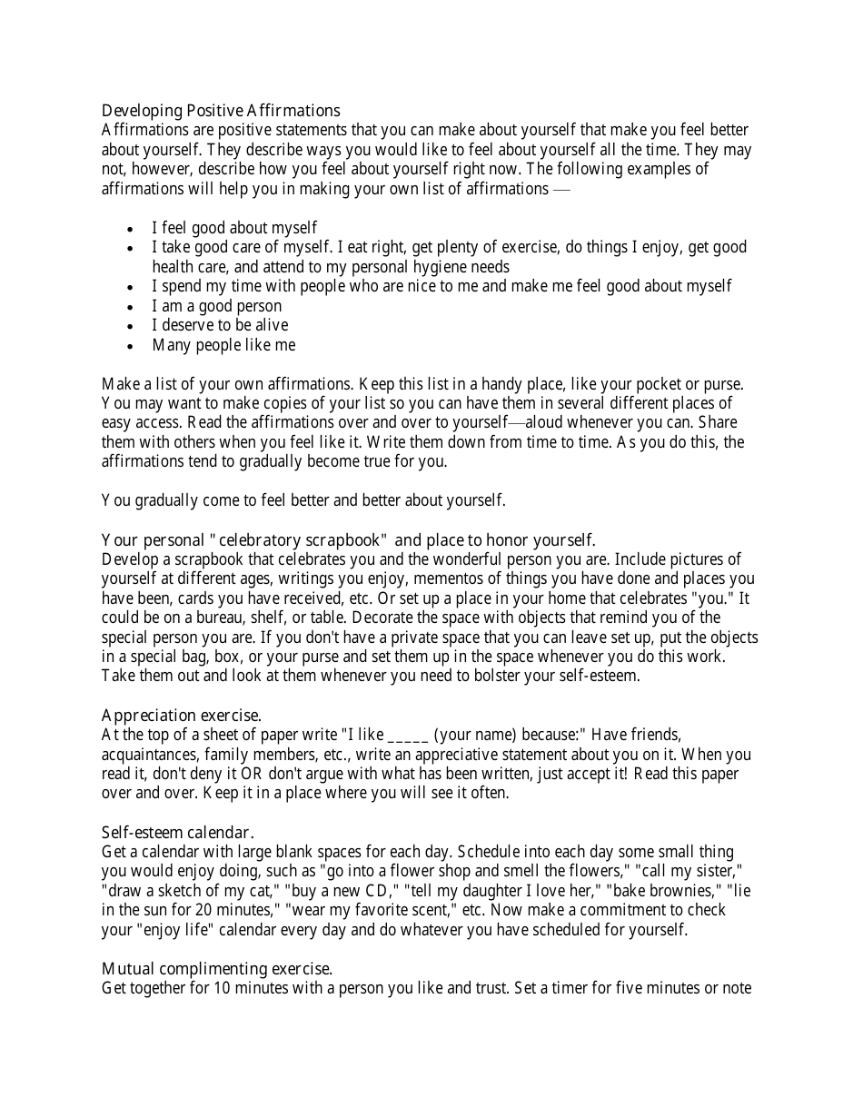 Building Self-esteem - a Self-help Guide (Sma-3715), Page 9