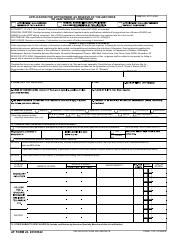 AF Form 24 Application for Appointment as Reserve of the Air Force or USAF Without Component
