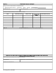AF Form 4392 Predeparture Safety Briefing, Page 2