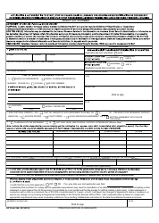 AF Form 594 &quot;Application and Authorization to Start, Stop or Change Basic Allowance for Quarters (BAQ) or Dependency Redetermination&quot;