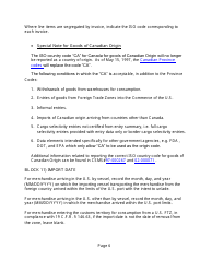 Instructions for CBP Form 7501 Entry Summary, Page 6