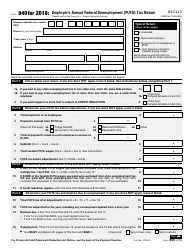 Document preview: IRS Form 940 Employer's Annual Federal Unemployment (Futa) Tax Return