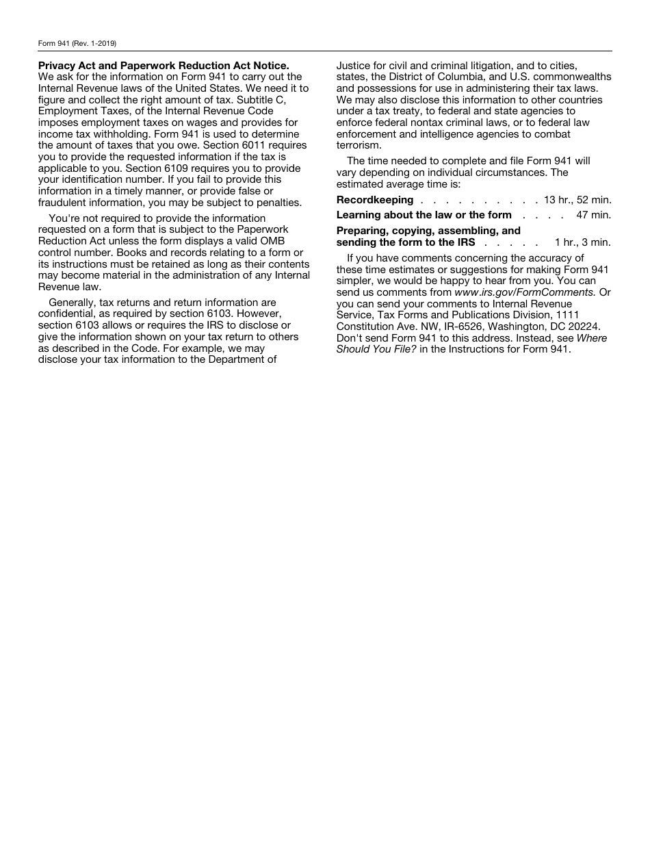 IRS Form 941 Employers Quarterly Federal Tax Return, Page 4