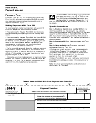 IRS Form 944 &quot;Employer's Annual Federal Tax Return&quot;, Page 3