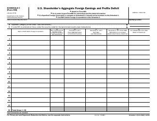 Document preview: IRS Form 965 Schedule C U.S. Shareholder's Aggregate Foreign Earnings and Profits Deficit