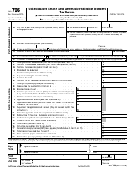 IRS Form 706 United States Estate (And Generation-Skipping Transfer) Tax Return