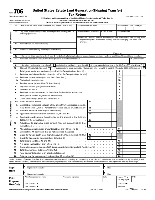 Fillable Form 706 B - Printable Forms Free Online