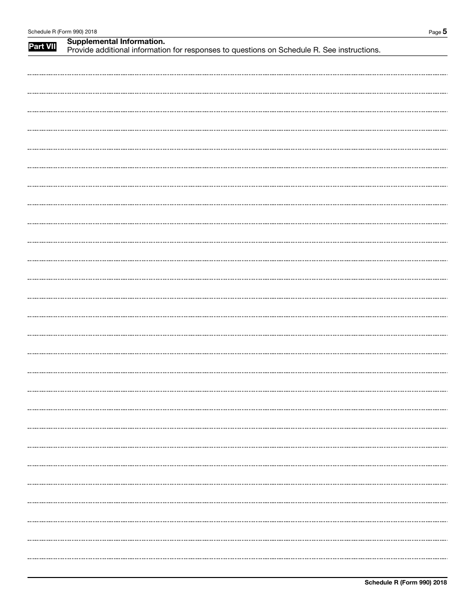 IRS Form 990 Schedule R Related Organizations and Unrelated Partnerships, Page 5