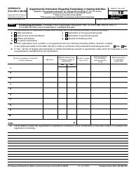 IRS Form 990 (990-EZ) Schedule G Supplemental Information Regarding Fundraising or Gaming Activities