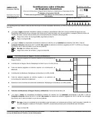 Document preview: IRS Formulario 1040-PR Anexo H-PR Contribuciones Sobre El Empleo De Empleados Domesticos (Puerto Rican Spanish)