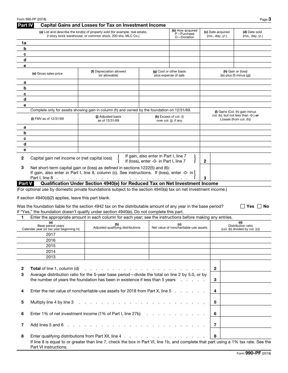 IRS Form 990-PF Return of Private Foundation or Section 4947(A)(1) Trust Treated as Private Foundation, Page 3
