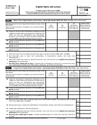 Document preview: IRS Form 1040 Schedule D Capital Gains and Losses