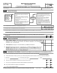 Document preview: IRS Form 1040 Schedule C-EZ Net Profit From Business (Sole Proprietorship)