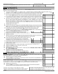 IRS Form 1040 Schedule SE Self-employment Tax, Page 2