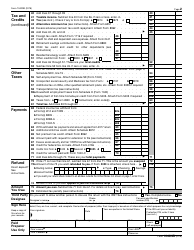 IRS Form 1040NR U.S. Nonresident Alien Income Tax Return, Page 2