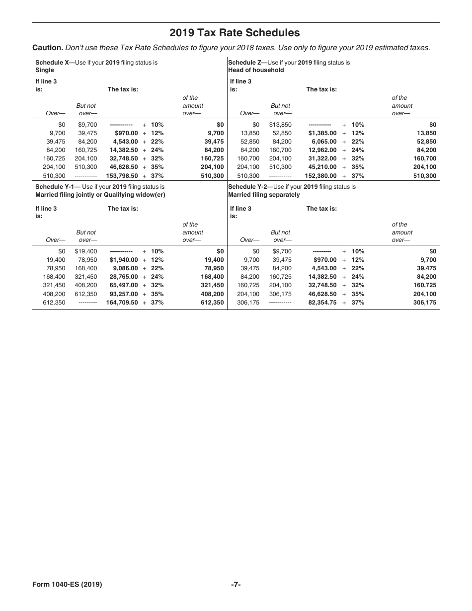 IRS Form 1040-ES Estimated Tax for Individuals, Page 7