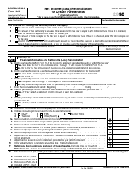 IRS Form 1065 Schedule M-3 Net Income (Loss) Reconciliation for Certain Partnerships
