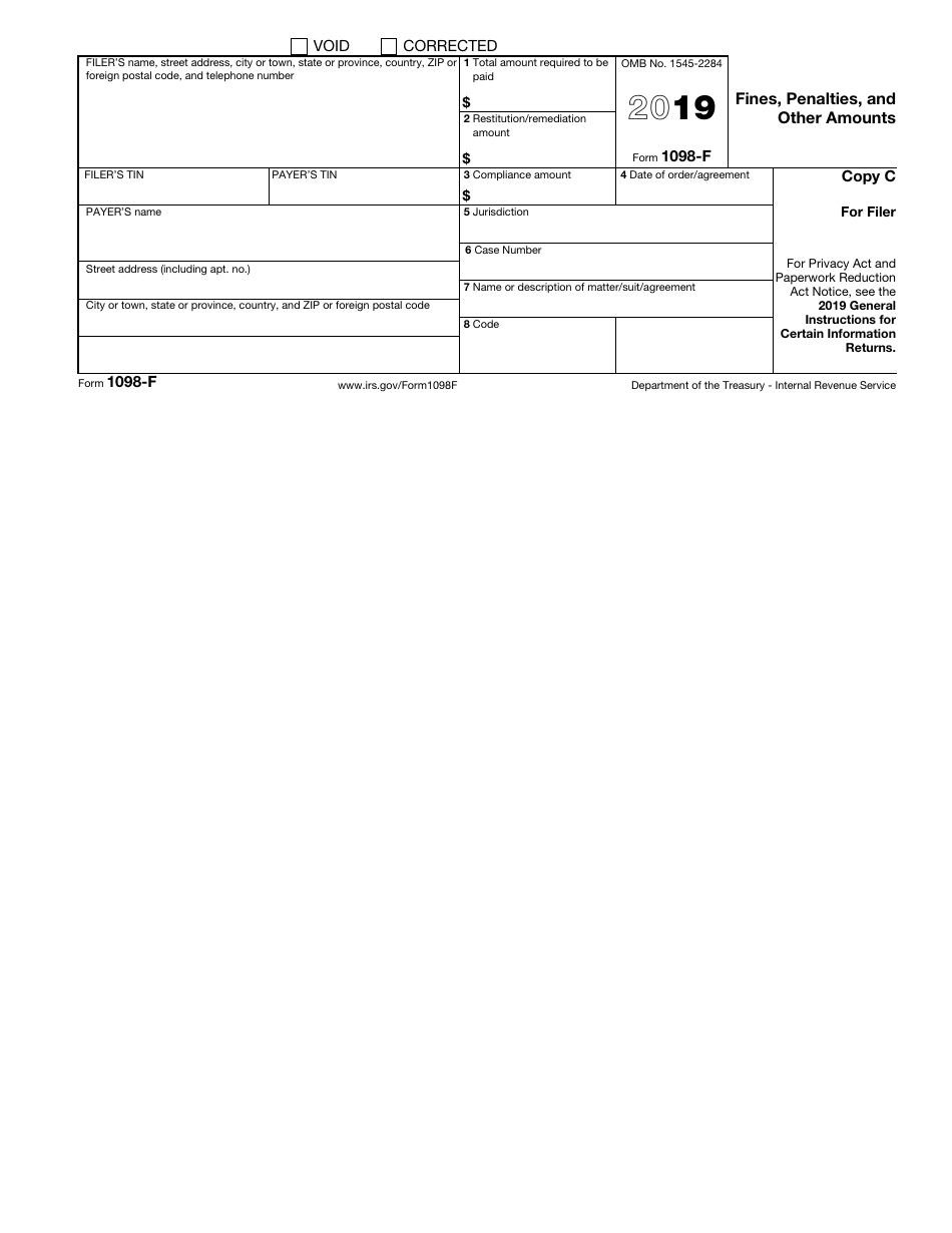 IRS Form 1098-F Fines, Penalties, and Other Amounts, Page 5