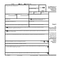 IRS Form 1098-C Contributions of Motor Vehicles, Boats, and Airplanes