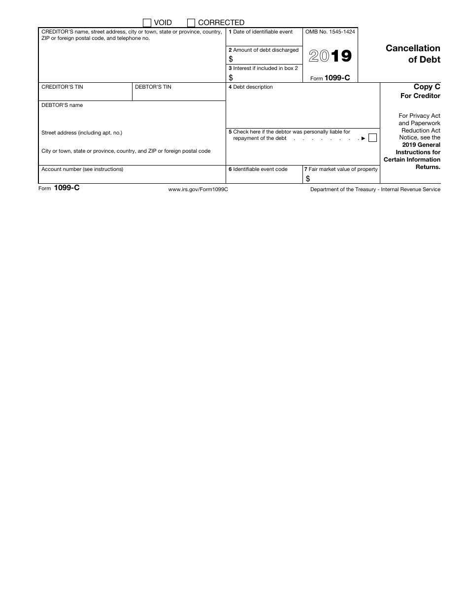 IRS Form 1099-C Cancellation of Debt, Page 5